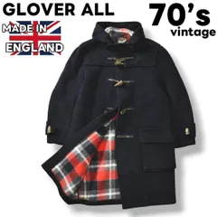 70s 英国製 グローバーオール Gloverall ダッフルコート  ネイビー