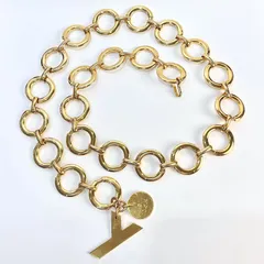 ジェジュン子☆イヴサンローラン☆レディースベルト☆レッド☆ゴールド金具 Yves saint Laurent イヴサンローラン ベルト レザー 本革