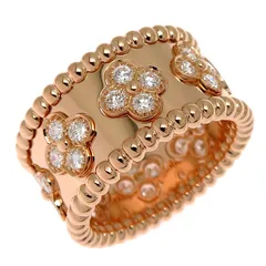 【美品】ヴァンクリーフ&アーペル ペルレミディアムリングWG 54号 おまけ付き ヴァンクリーフ＆アーペル(Van Cleef & Arpels)ヴァンクリーフ