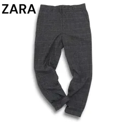 ZARA ザラ マン 現行タグ★ 秋冬 チェック テーパード スラックス パンツ Sz.30 メンズ
