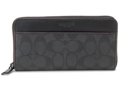 コーチ COACH ラウンドファスナー 長財布 F25517 N3A シグネチャー ブラック メンズ 財布