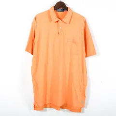 ポロバイラルフローレン ポロシャツ トップス アメリカ古着 ヴィンテージ メンズ Lサイズ オレンジ系 Polo by Ralph Lauren 【中古】
