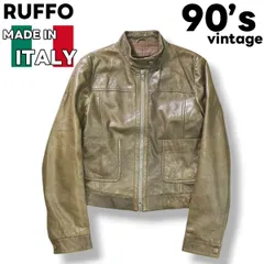 ルッフォ　ライダースジャケット　イタリア製 RUFFO【ルッフォ】ライダースジャケットのご紹介です