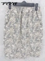 ◇ Simplicite シンプリシテェ 迷彩 カモフラ 膝丈 タイト スカート サイズ ベージュ グレー レディース 【中古】 【1002800675074】のサムネイル