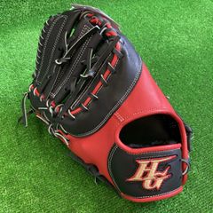 32％引 ハイゴールド ソフトボール用捕手・一塁手兼用ミット 左投用 ブラック×レッドオレンジ BSG965F