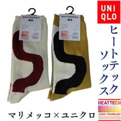 ヒートテックソックス 2点 23〜25cm ユニクロ ✕ マリメッコ コラボ　ヒートテック　UNIQLOXmarimekko 2