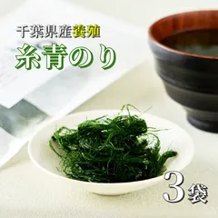 【今話題！陸上で養殖した海苔】千葉県産 糸青のり 3袋 送料無料　クーポン対象
