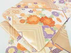 平和屋着物■六通柄袋帯　唐織　吉祥草花文　金銀糸　逸品　sf1248