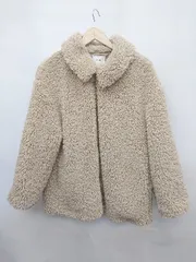 ■ Discoat ディスコート フロントフォック ふわふわ 暖かい 長袖 ブルゾン ジャンパー サイズF ベージュ レディース P 【1310020010873】のサムネイル