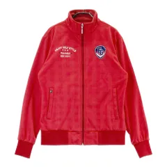 サイズ：M FILA GOLF フィラゴルフ  裏起毛 ジップジャケット チェック柄 レッド系 [240101497973] ゴルフウェア メンズ ストスト