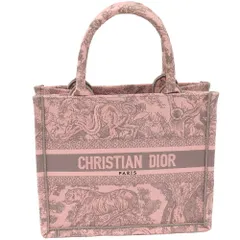 ☆T☆　Christian Dior　エコバッグ ピンク キャンバス Christian Dior 2023 Pink Embroidered Medium Book Tote with