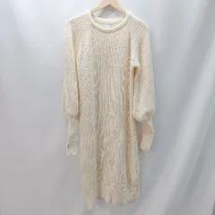 ◇ Aunt Marie's アントマリーズ フィンガ－ホ－ル 袖バル－ン 長袖 ロング丈 ワンピース サイズS クリ－ム系 レディース E  【1402200020892】