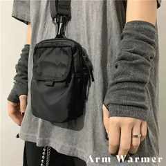 【普通郵便発送】 【在庫限り】アームウォーマー 両手用 グレー 親指出し アームカバー 温かい 防寒