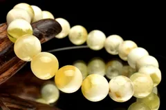 【１点物】バイカラー ゴールデンプレナイト　10mm　ブレスレット パワーストーン 天然石 _MA7677