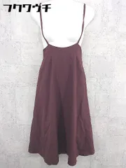 ◇ natural couture ナチュラルクチュール キャミソール ロング ワンピース サイズF ボルドー系 レディース 【中古】 【1002802359088】のサムネイル