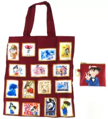 【中古】バッグ 集合 ポーチ付きエコバッグ 「連載30周年記念 名探偵コナン展」