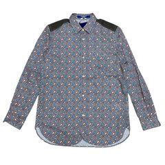 定価63,800円 JUNYA WATANABE MAN Men's Paisley Shirt WN-B006  BROWN M MEDIUM エム ジュンヤワタナベマン メンズ ペイズリー シャツ 長袖 L/S ロングスリーブ