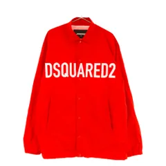 DSQUARED2 (ディースクエアード) ロゴプリントコーチジャケット レッド S74AM1446のサムネイル