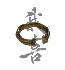 vintage snake-like gold bracelet