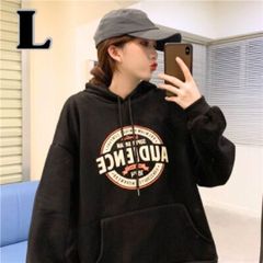 L パーカーレディーススウェット黒ブラック秋冬春 裏起毛 可愛いゆったり大きいサイズ韓国おしゃれ40代50代 大人 韓国 無地オーバーサイズ ジャージ スウェット定番オルチャン シンプル体型カバー 着痩せ トレーナー トップス プルオーバー 部屋着 普段着安い