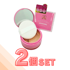 {2個まとめ割引}ガラクトミセス ミネラルフェイスパウダーME 15g×2個セット｜ナチュラルベージュ｜SPF30 PA+++｜保湿×微粒子×軽やか仕上げ｜パフ＆ミラー付き｜紫外線対策にも◎