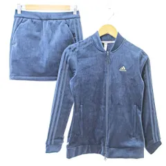 アディダス adidas タグ付き スリーストライプス ストレッチコーデュロイ セットアップ ジャージ上下 S 紺 ネイビー 0827