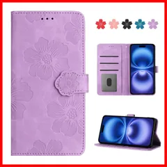 CASAFUNY iPhone 16 ケース手帳型 人気 携帯カバー いphone16 ケース 耐衝撃 本革レザー 保護カバー iphone16 ケース かわい い美しい桜の柄 携帯ケース アイフォン16 ケース 手帳型 おしゃれ スマホケース iphone