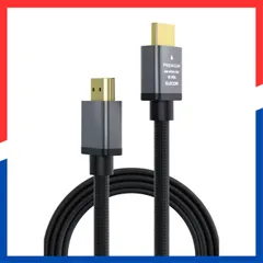 【人気商品】アルミコネクタ 18Gbps Cable規格認証済み】 HDMI(R) 【Premium ARC 4K・2K 3ｍ テレビ・パソコン・ゲーム機など対応 ナイロンメッシュ 曲げに強い Ver2.0 黒 プレミアム ケーブル ECDH-HDP30SBK