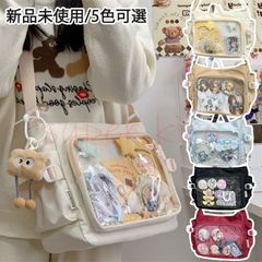 痛バッグ トート ビニールトートバッグ 魅せトート 痛バ 痛バッグ用トートバッグ 白 黒 赤