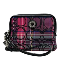 美品 コーチ コインケース カードケース ストラップ付き レディース COACH