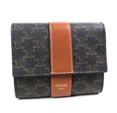セリーヌ　三つ折り財布　ミニ財布　ブラウン　CELINE　極美品　財布　r323