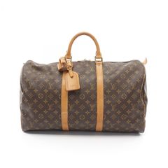 ルイ・ヴィトン LOUIS VUITTON ボストンバッグ キーポル50 モノグラム M41426 PVCコーティングキャンバス レザー キーポル50 ユニセックス Used B