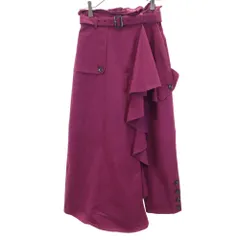 アメリ 変形 パンツ S ワインレッド系 AMERI UNDRESSED ハイウエスト レディース