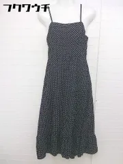 ◇ fifth フィフス ドット 水玉 キャミソール ロング ワンピース ブラック レディース 【中古】 【1106040008460】のサムネイル