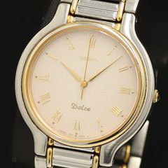 新品電池 極美品】セイコー ドルチェ コンビ ユニセックス 8N41-6110