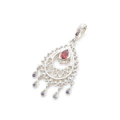LOVE＆HATE ラブアンドヘイト ネックレス ペンダントトップ チャーム SILVER シルバー アメシスト ガーネット Loree Rodkin ローリーロドキン