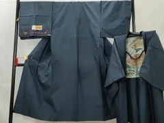 平和屋着物●男性　本場大島紬　アンサンブル　100亀甲　手織　総詰め　証紙付き　キングサイズ　正絹　逸品　AAAW5940cs