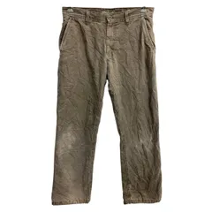 Eddie Bauer ワークパンツ W32 エディバウアー 裏起毛 ブラウン 古着卸 アメリカ仕入 2503-680