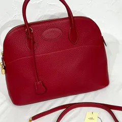 エルメス ボリード35 バンドリエール フィヨルド ルージュヴィフ ハンドバッグ BG0048