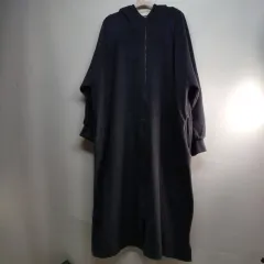 ロング フード ジップアップ コート ネイビー 130サイズ 秋冬 510283