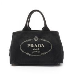プラダ PRADA トートバッグ カナパ BN1877 ブラック キャンバス カナパトートバッグ レディース Used C