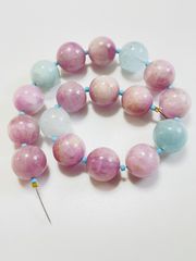 クンツァイト✳︎アクアマリン✳︎12mm✳︎連