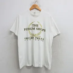 L/古着 半袖 ビンテージ Tシャツ メンズ 90s FORUM SHOPS コットン クルーネック 白 ホワイト 25may21 中古