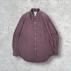 BEAMS ビームス チェック柄 ボタンダウン BD 長袖 シャツ L