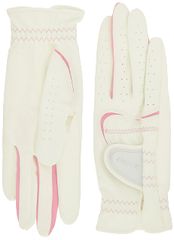 DUNLOP(ダンロップ) ゴルフ グローブ(手袋) レディース 両手用 XXIO ゼクシオ GGG-X016WW ホワイト×ピンク 20cm ゴルフグローブ [ホワイト×ピンク] [20cm]のサムネイル