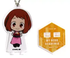 【中古】キーホルダー 麗日お茶子 「僕のヒーローアカデミア×animatecafe トレーディングアクリルスタンドキーホルダー 全面戦争ver. A」