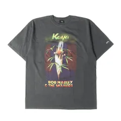 新品 STUSSY ステューシー Tシャツ サイズ:XL Bob Marley ピグメントダイ加工 マリファナ グラフィック クルーネック 半袖Tシャツ ブラック 黒 トップス カットソー【メンズ】のサムネイル