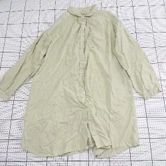 ◇ ⊇ Samansa Mos2 サマンサ モスモス 無地 長袖 オーバーカラーシャツ サイズＭ ベージュ系 メンズ E  【1508250004117】