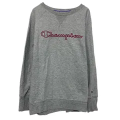 champion プリント スウェット トレーナー チャンピオン 2X グレー ビッグサイズ 古着卸 アメリカ仕入 a609-6231