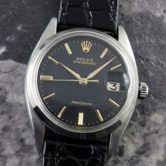 ロレックス オイスターデイト 6694 アルファハンド ブラック 黒文字盤 ROLEX アンティーク ヴィンテージ 1959年